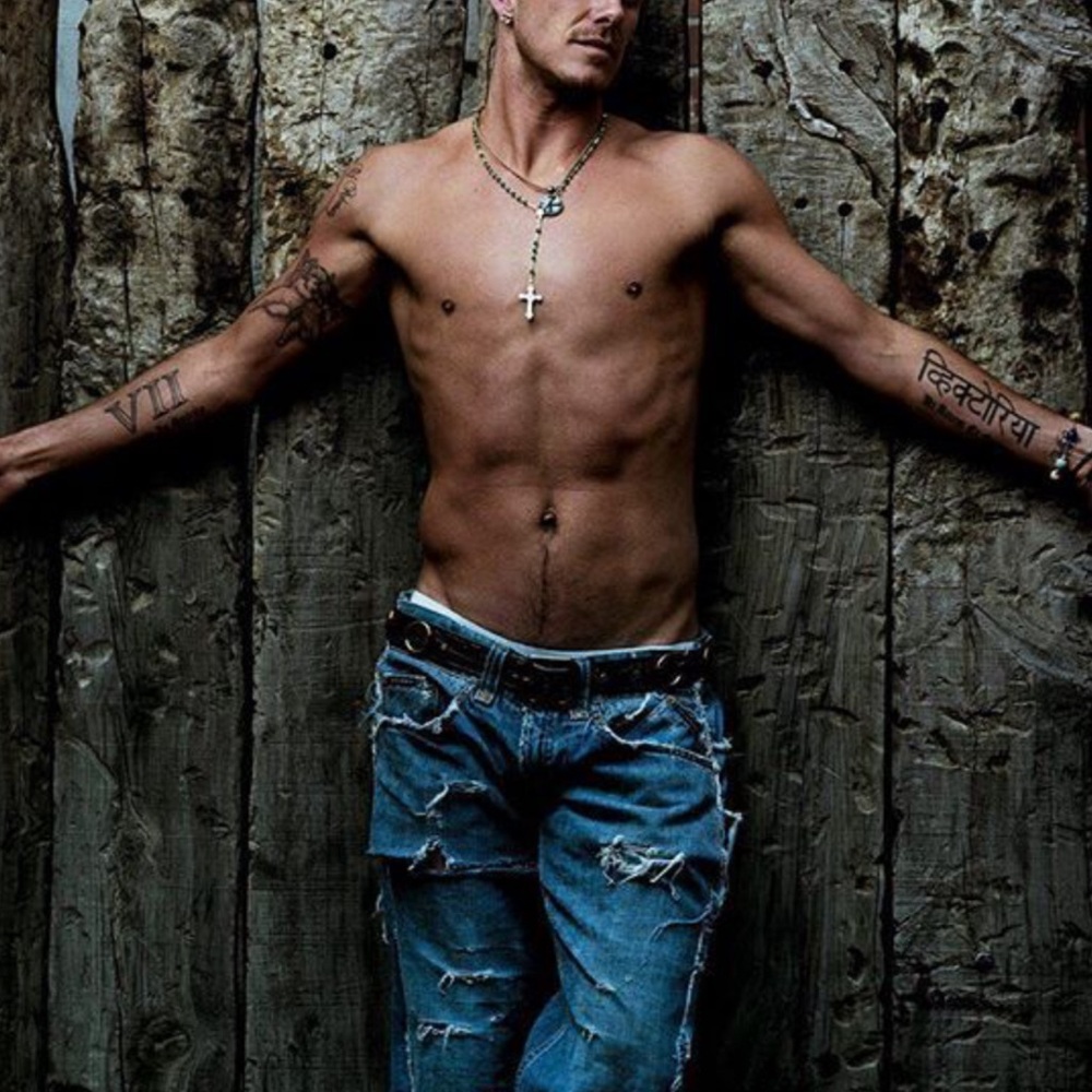 Dolce and Gabbana rare vintage “David Beckham”jeans.